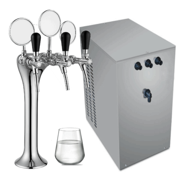 Micro Fresh Business Refrigeratore acqua Filtrazione Sottobanco - 3 Vie