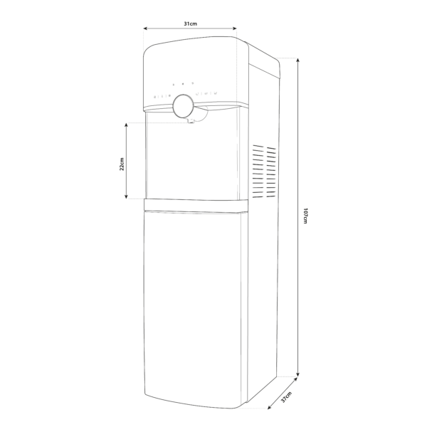 Velia Dispenser Acqua Refrigerata a Colonna - 3 Vie - immagine 2