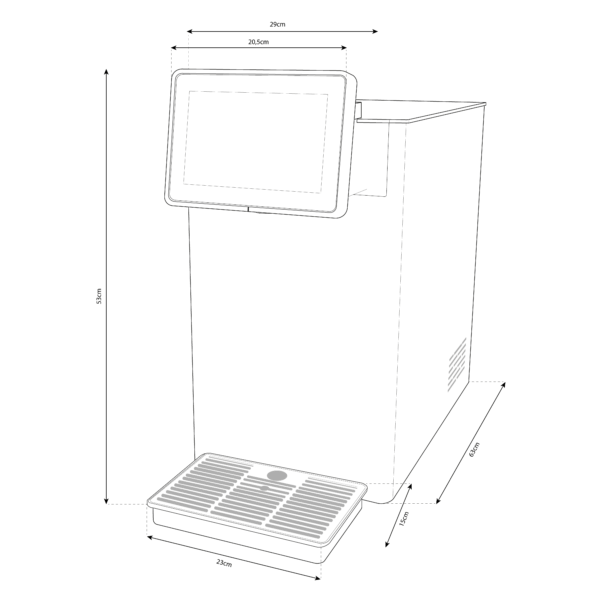 Micro Fresh Electronic Refrigeratore acqua Filtrazione Sopralavello Acciaio Inox con Display e Porzionatore - 3 Vie - immagine 2