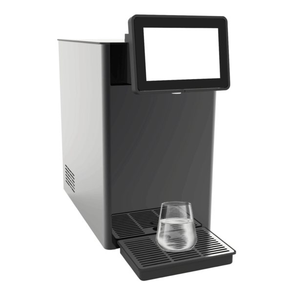 Micro Fresh Electronic Refrigeratore acqua Filtrazione Sopralavello Acciaio Inox con Display e Porzionatore - 3 Vie